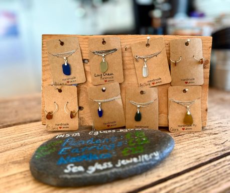 Seaglass earrings & necklaces