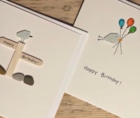 Seaglass greeting cards